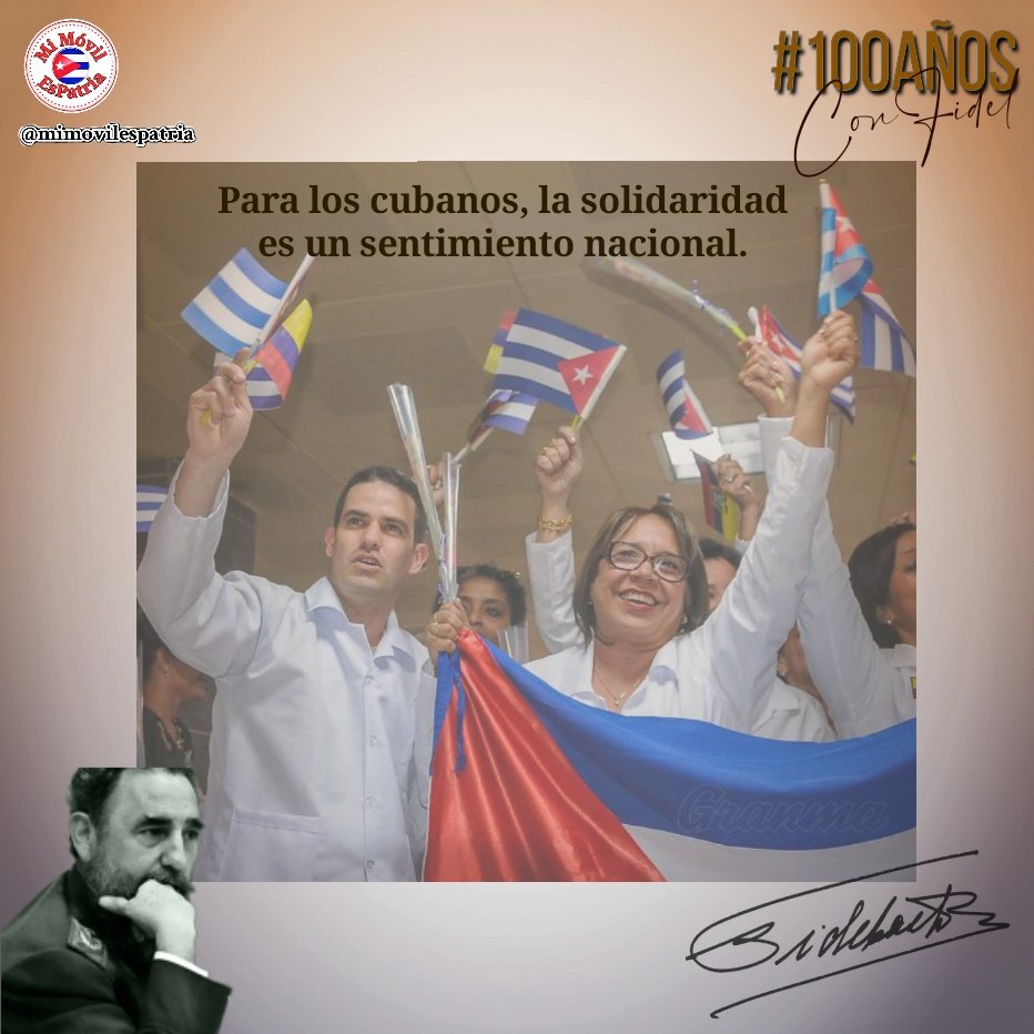 LorenzoOsbel's tweet photo. A pesar de ser un país pequeño, #Cuba es un ejemplo para el mundo por el derroche de solidaridad con todas las naciones, en los momentos más difíciles #SíSePuede #LasTunas #PorLasTunasLaVictoria https://t.co/vS4mEoJT2d