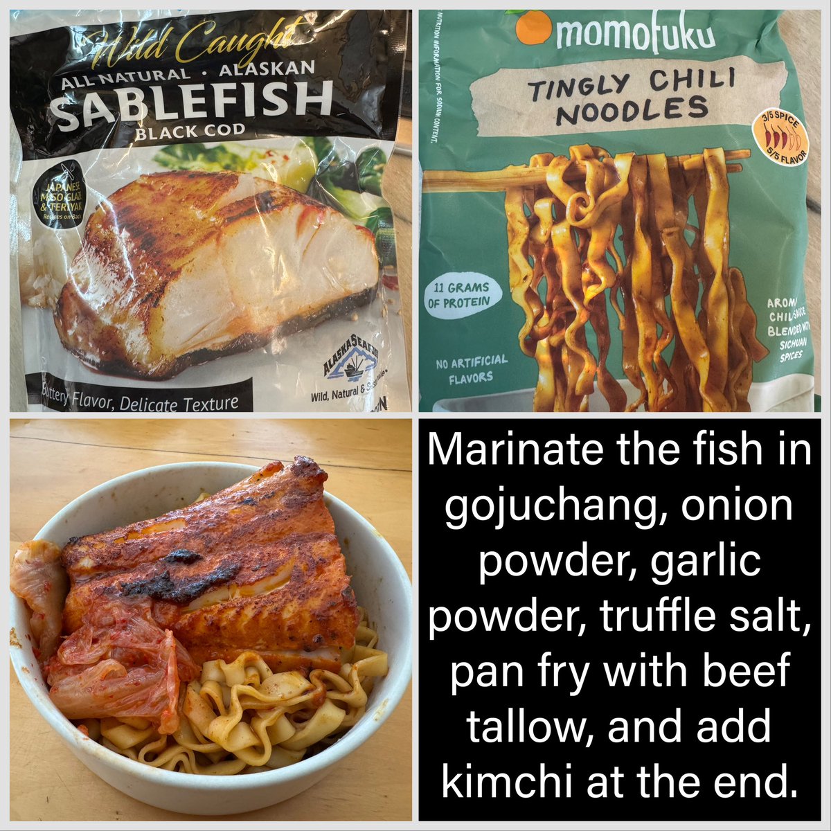 TheRealSean_O's tweet image. Home cooked lunch. 
Everything tastes better with gojuchang.
#HomeCooking #homemade #fish #cod