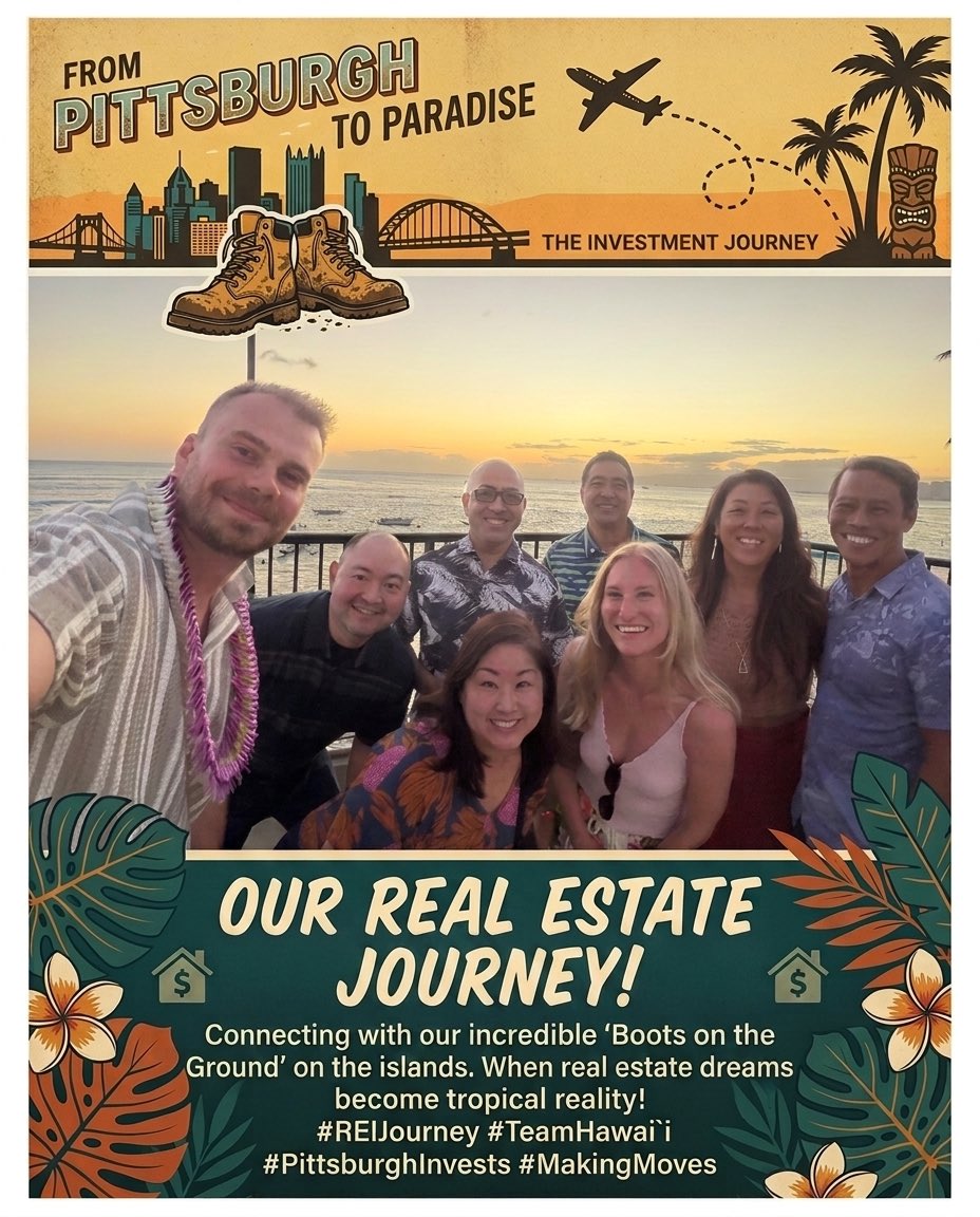 F_I_R_E_Fighter's tweet image. Met our Pittsburgh boots on the ground…
in HAWAII 🌅

No spreadsheets.
No repairs.
Just sunsets.

This is what real estate is supposed to unlock.

Build income → Buy freedom → Live different

👉 Subscribe for the real journey

#pittsburgh #hawaii #pittsburghRealestate