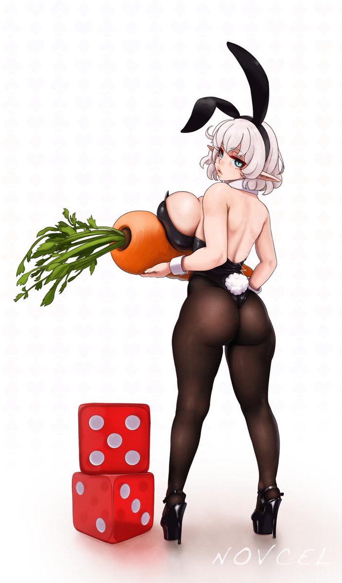 novcel_'s tweet photo. Mitsu, as a bunny girl? Why yes. <3
Stockingless alt on my ng or pixiv.

Bunny girl outfit. A classic and just simply works, love it. I can't believe I didn't do this theme sooner...

Oh and I'm not done yet. Expect some more bouncy bunny gals. https://t.co/KbLeoJbCxX