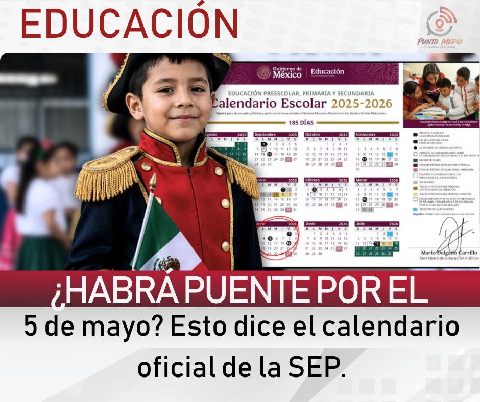 PuntoMedioNews's tweet image. 🗓️🎒 #Educación: ¿Habrá puente el 5 de mayo? La @SEP_mx informa que la suspensión de clases es únicamente el martes 5 de mayo. ✨

📍 El lunes 4 de mayo las actividades escolares se realizan con normalidad.

#PuntoMedioNoticias #SEP #Sonora #Clases #ÚltimaHora