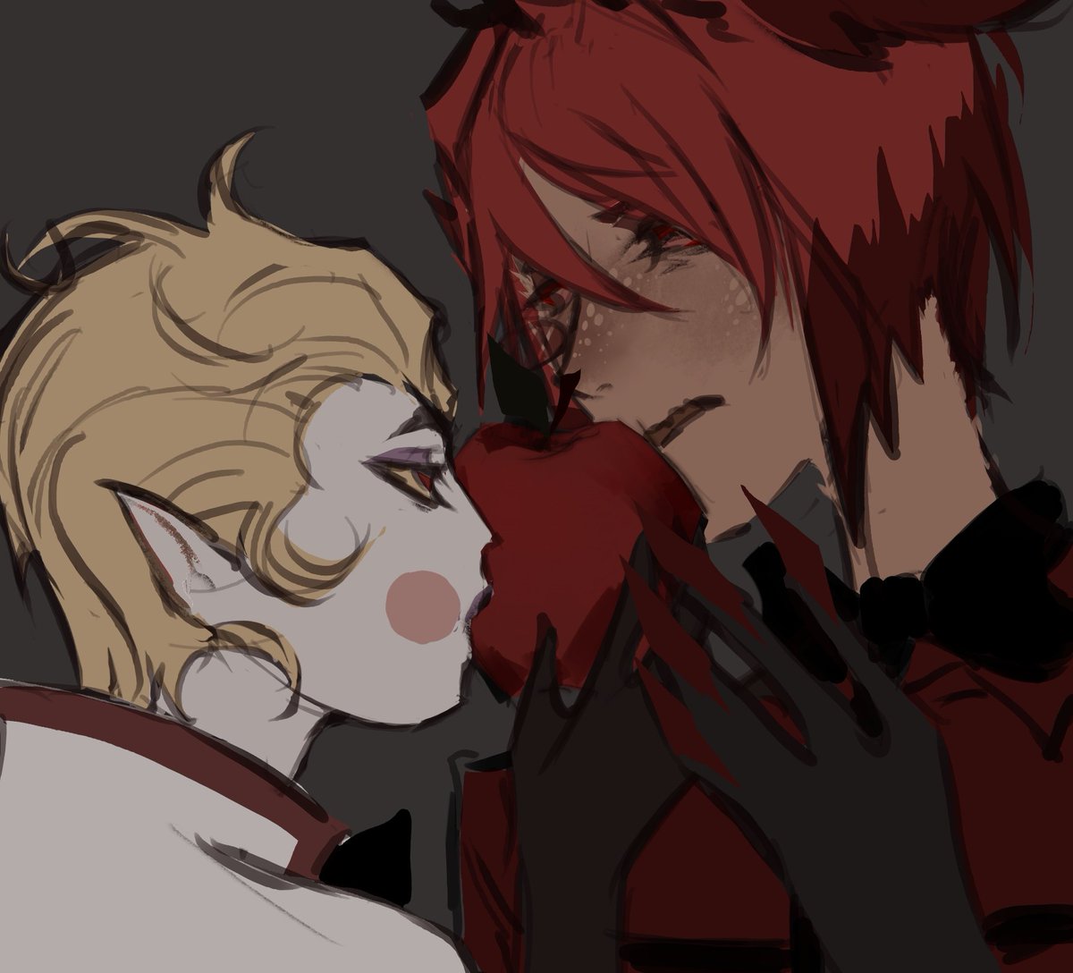 chameleon_128's tweet photo. It happened by accident
#radioapple #hazbinhotel #Lucifer #Alastor https://t.co/fgAsKFdWoS