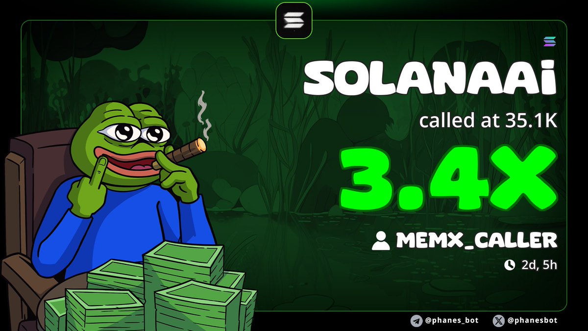 memx_caller's tweet image. 3x up on $SOLANAAI

F1JnncwQzrT8BM9DNkU9uqU4qqiH11GbhRWqCTeHpump
#Eth #memecoin #memecoin1000x