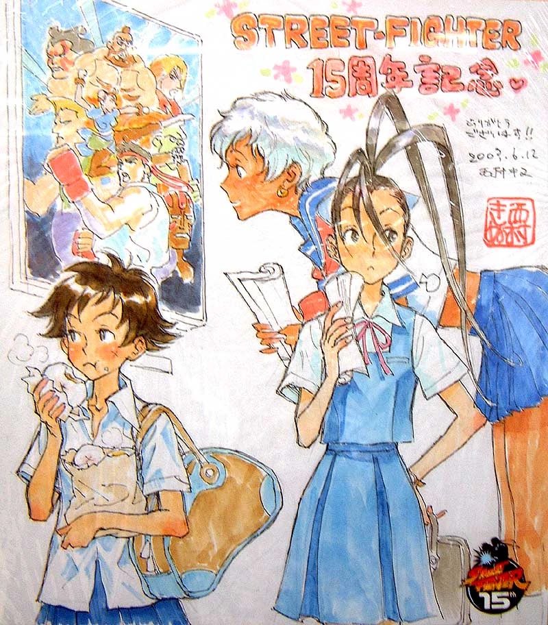 YamamotoElios's tweet image. Street Fighter 15th Anniversary artwork by Kinu Nishimura!

#streetfighter #CAPCOM #artwork #illustration