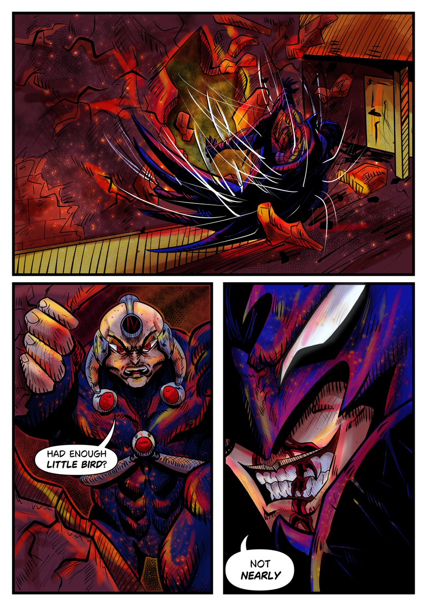 Theastro_10's tweet photo. The Crowman #24 page, fighting the IVth sibling of the biomechanic family of doom!
#oc #crowman #artmoots #comictwt #ComicArt https://t.co/HYn8WHivrf