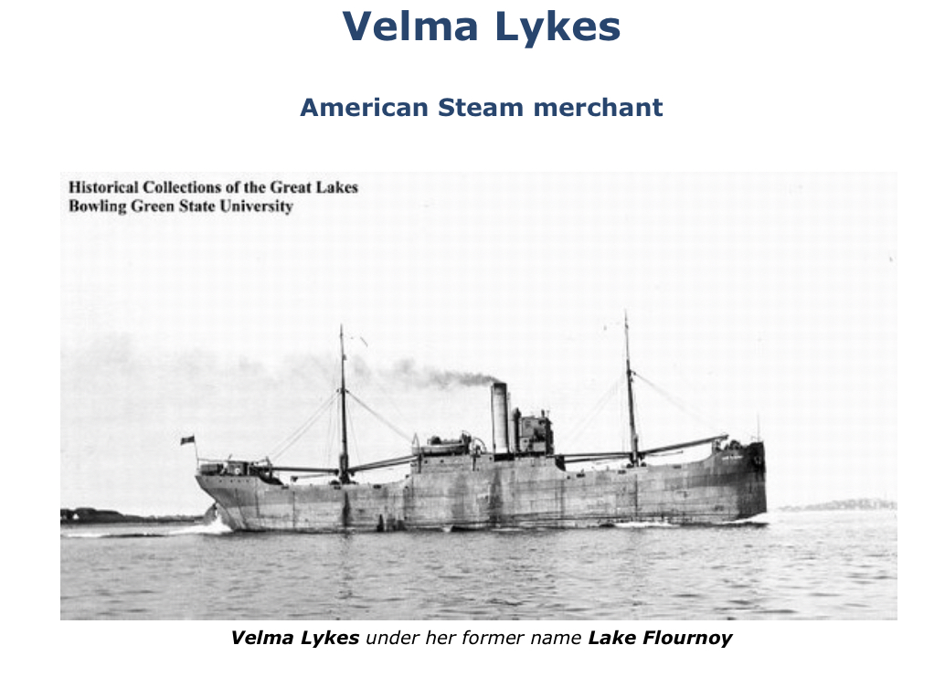 USMMWWII's tweet photo. #OTD 5 June 1942 the unescorted Velma Lykes was hit by one torpedo about 20 miles off Puerto Juarrez in the Yucatan Channel.  The eight officers, 20 crewmen and four armed guards had no time to launch the lifeboats.  Crew 32 (15 dead and 17 survivors). https://t.co/ZKbxdgAwMe https://t.co/Wehx17Fn78