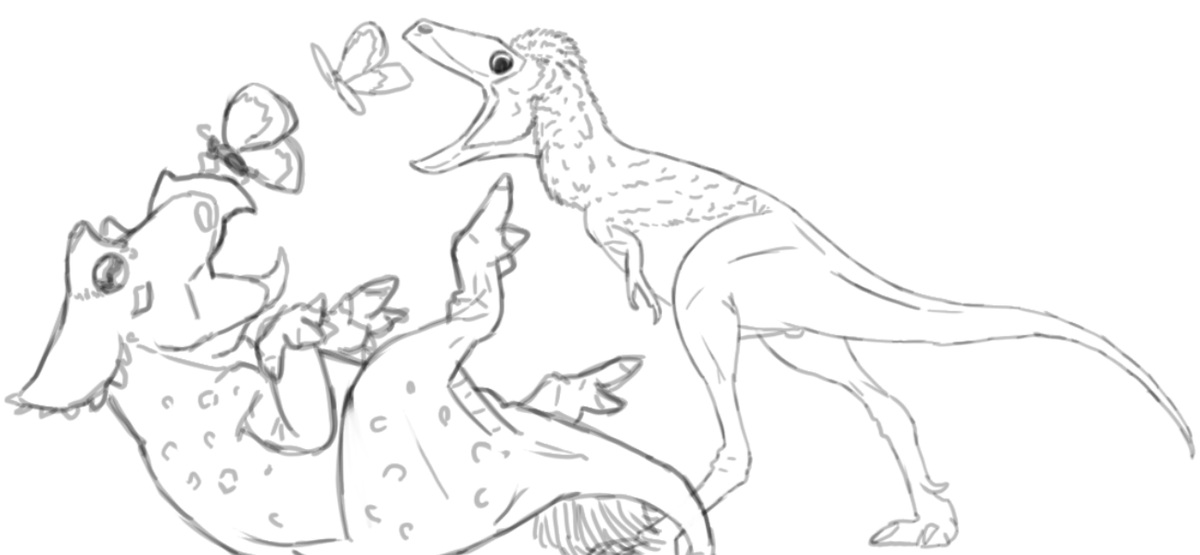 junius_anax's tweet image. Unfinished Sketches part 2 #Tyannosaurus #HellCreek #trex #paleoart #Cretaceous