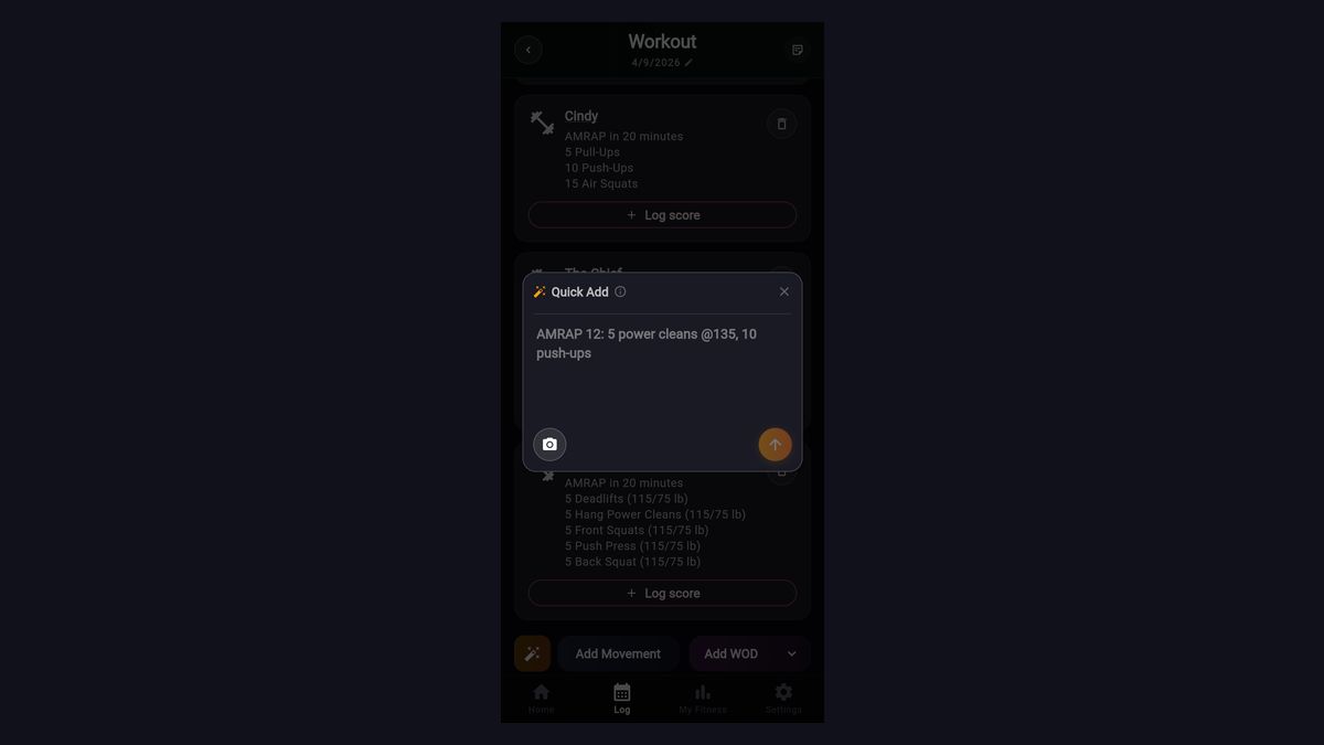 przilla's tweet image. New in PRzilla v1.12.0: Magic Add and Analyze can read workout screenshots or photos directly, so getting a WOD into the app is faster.

przilla.app/changelog/2026…

#CrossFit #WOD #FitnessApp