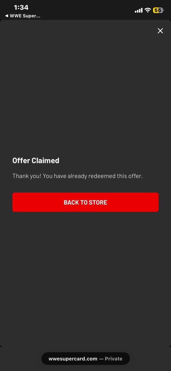 JamesMcNally087's tweet image. #supercard @WWESuperCard 7/7 and it will not let me claim my card #Glitch