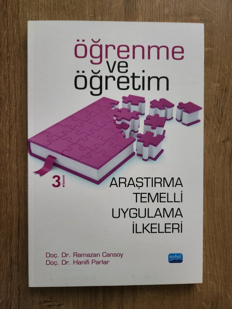 enessukut's tweet photo. 💼 Öğretmenler İçin Kitap Önerisi: Öğrenme ve Öğretime İlişkin Araştırma Temelli Uygulama İlkeleri
✍️ Doç. Dr. Ramazan Cansoy, Doç. Dr. Hanifi Parlar 
🏢 Nobel Akademik Yayıncılık https://t.co/wSVw7se5Qr
