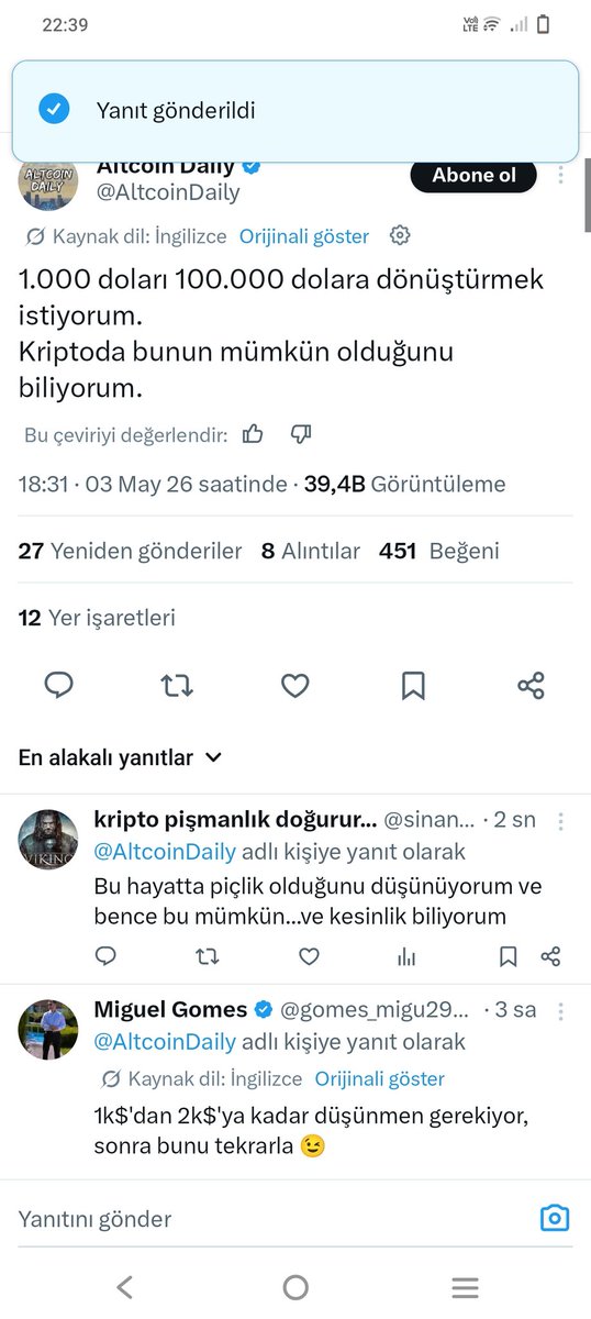 kripto pişmanlık doğurur... tweet media