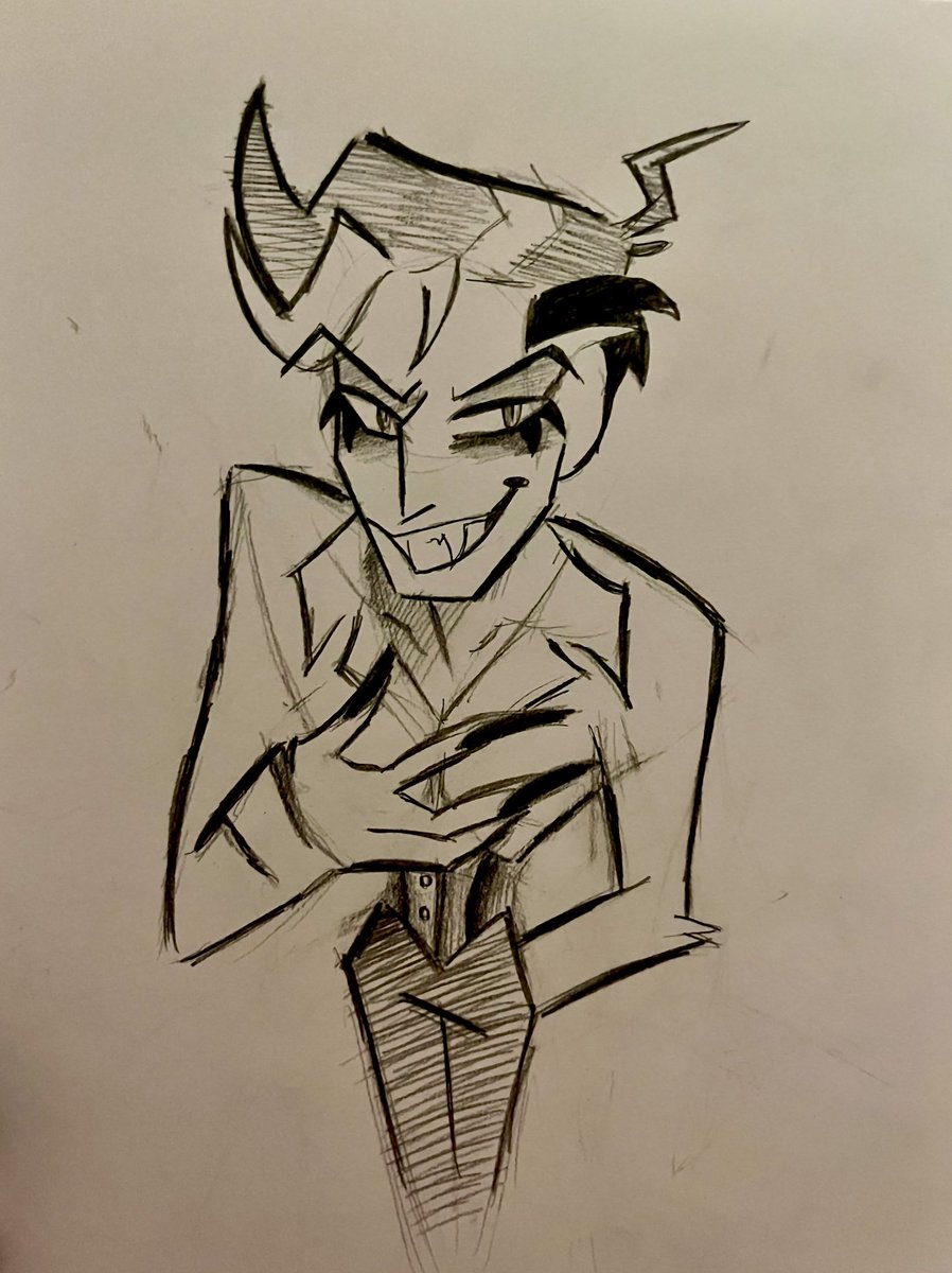Voidcepti0n's tweet image. Quick doodle of vampire Vincent because I’m lowkey obsessed with him
#hazbinhotel #vincentwhittman #voxhazbinhotel
