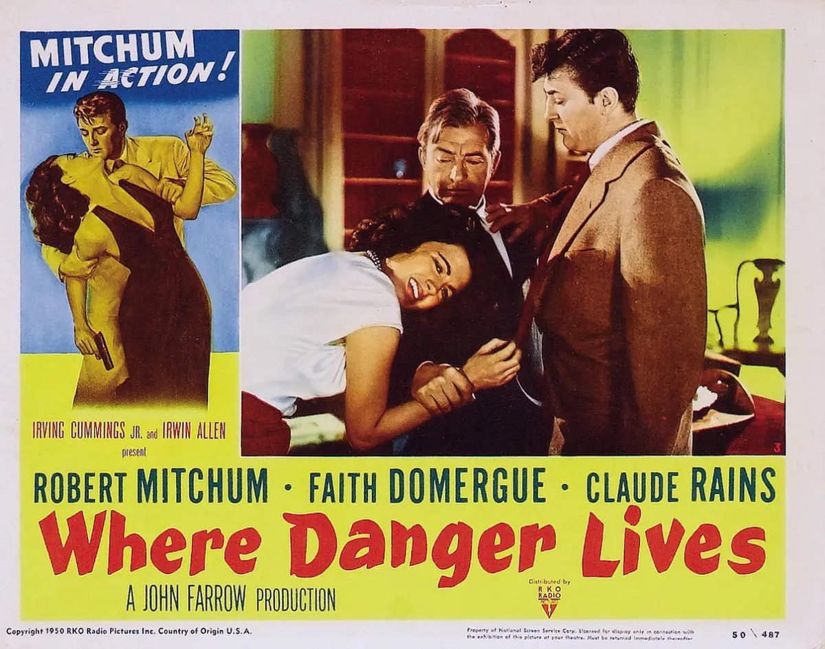 MrJoeGillis's tweet image. #BMovies #FilmNoir Always a good thing when John Farrow directs, Mitchum stars, Rains supports and the noir shadows are compliments of Nicholas Musuraca.