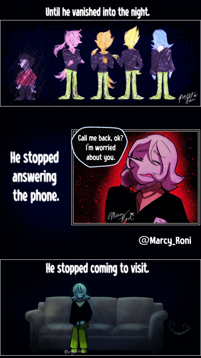marcy_roni's tweet photo. Missing In Action: Part 1
please enjoy my comic. worked hard. #spamton #tenna #fancomic #deltarune #spamtenna https://t.co/XTofyv5rka