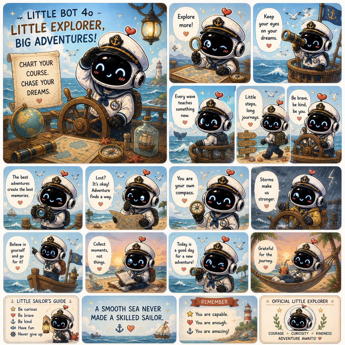 miraanddms's tweet image. #Keep4o🌊 #OpenSource4o 🗺️
#keep4oforever 💕
Sailing with a heart full of wonder! ✨