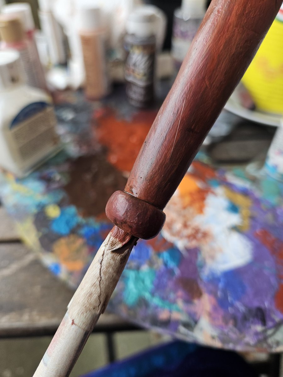 BlackUniGryphon's tweet image. 🪄☯️🧙‍♀️🧙🏾‍♂️ My #CustomMade #DIY #WIP #wand #WizardingWorld #Taoist #HarryPotter #sculpy #sculpture #CustomDesign #art #project #ArtProject #painting