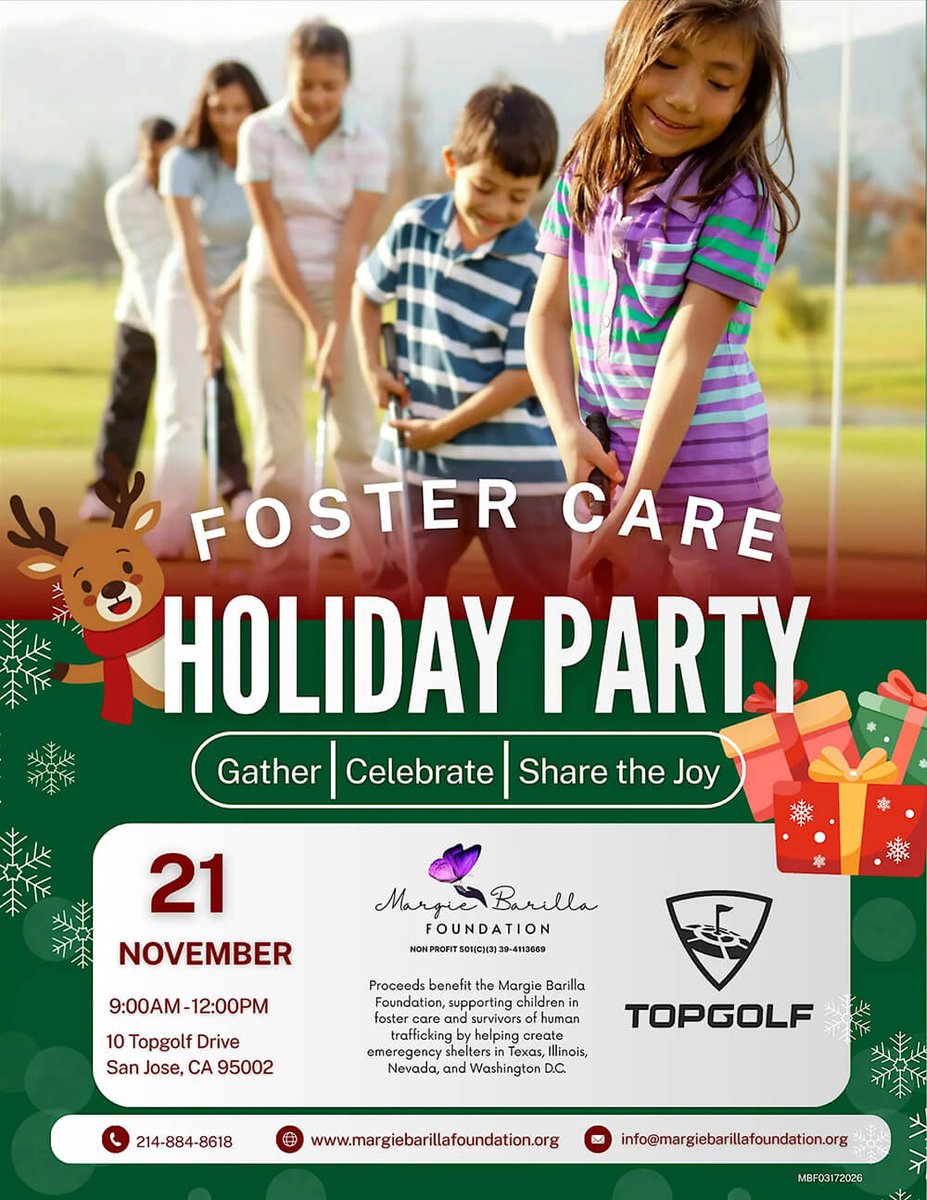 EventsInCali's tweet image. eventsincalifornia.com/events/sports/…

Golf Foster Care Holiday Party, San Jose, CA | Nov 21, 2026

#California #CaliforniaEvents #EventsInCalifornia #Golf #GolfTournament #SanFrancisco #SanJose #SantaClara #HolidaysSeason #Sports #latestevents #newevents #todayevents #events #eventspace