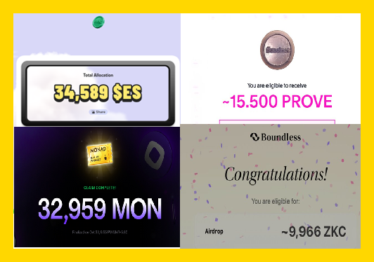 BÂY GIỜ CHẮC CHUYỂN QUA CÀY ROLE DISCORD QUÁ AE, THẤY VẪN AIRDROP NGON THẾ NHỈ

1.  Plasma = 20k$  
2. Succinct = 4k$ - 10k$.
3. Boundless = 10k$ - 14k$ 
4. Sentient = 4k$-6k$
5. Open Gradient = 2k$ - 8k
6. Monad = 20k$ - 30k$
7.  Eclipse = 20k$ +
8. Fogo = 10k$ +
