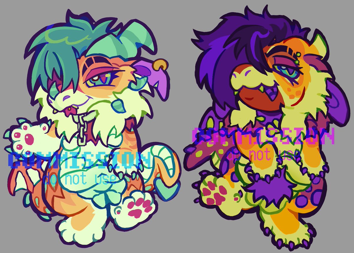 queasykhaos's tweet image. owed #art for my #awesomeness pal @TrashGutz 

#furryart