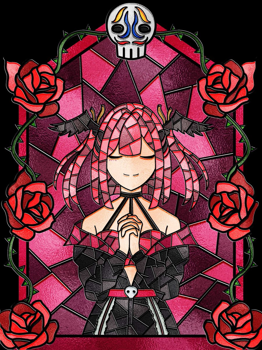 Cybeast24's tweet photo. Do you worship your oshi? Do you want your followers to worship you? Then what better way to do so than with a stained glass!

Hello, I'm Cybeast24! Stained glass artist and vtuber enthusiast!

If you're interested in working with me you can check my VGen with all my info! https://t.co/pQnNUP42gG