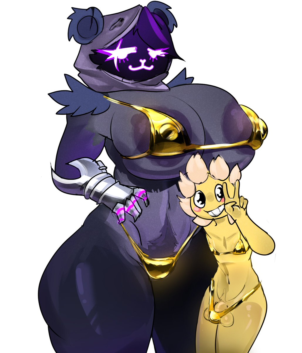 Rickyeevee1's tweet image. Golden week with my favorite fortnite duo 

#fortnite #furryartnsfw