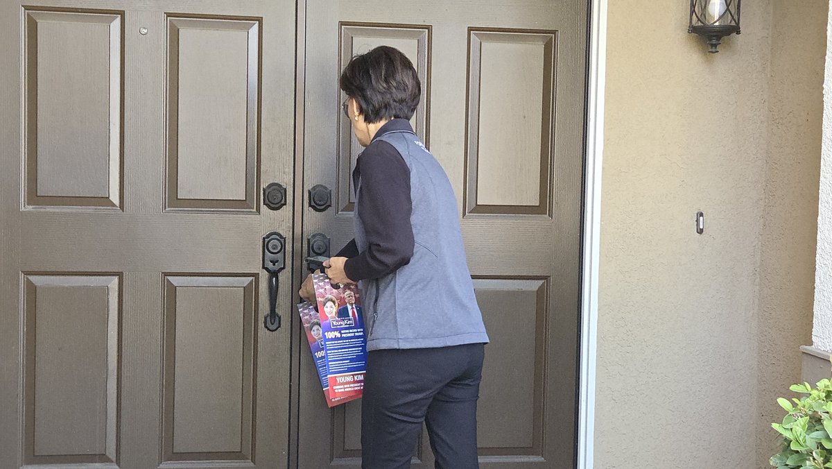 YoungKimCA's tweet photo. #TeamYoung had a busy weekend talking to voters across #CA40. Thank you to our exceptional volunteers and supporters!  We have less than 30 days until the primary election! https://t.co/SpeYPmyzKz