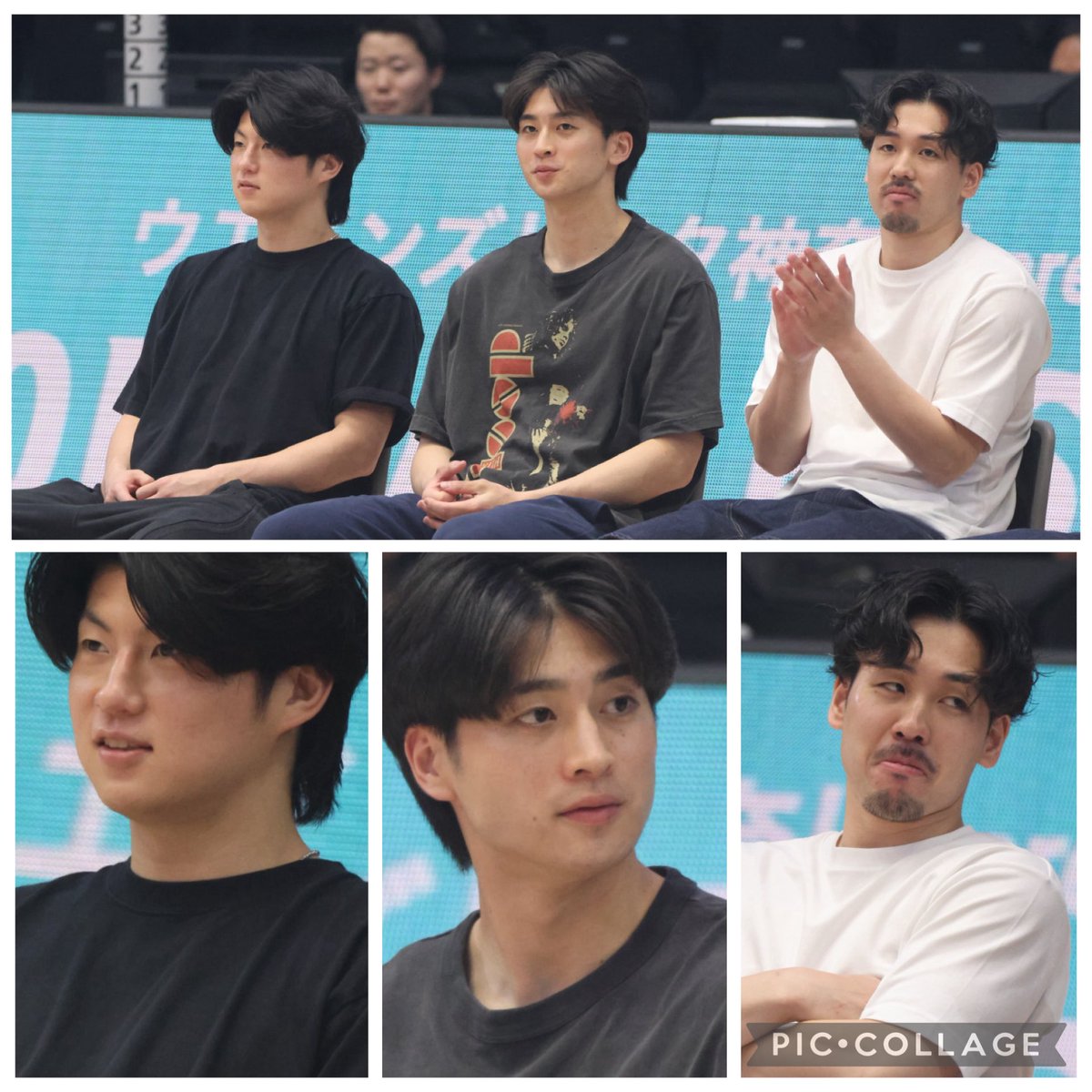 SHU_CORSAIRS's tweet photo. BCOR FAN FES 2025-26✨
イケメンが並んでた!
私服だとユニフォームと違うカッコよさがありますね😊
#bcorsairs
#bcor
#ビーコル
#安藤誓哉さん
#須藤昂矢さん
#新井楽人さん https://t.co/a2sIQZBCIx
