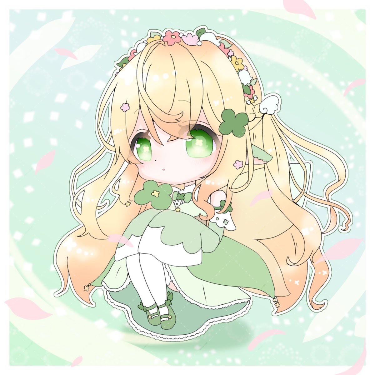 小花ぽぷり🍀ちびキャラモデル募集中！ tweet media