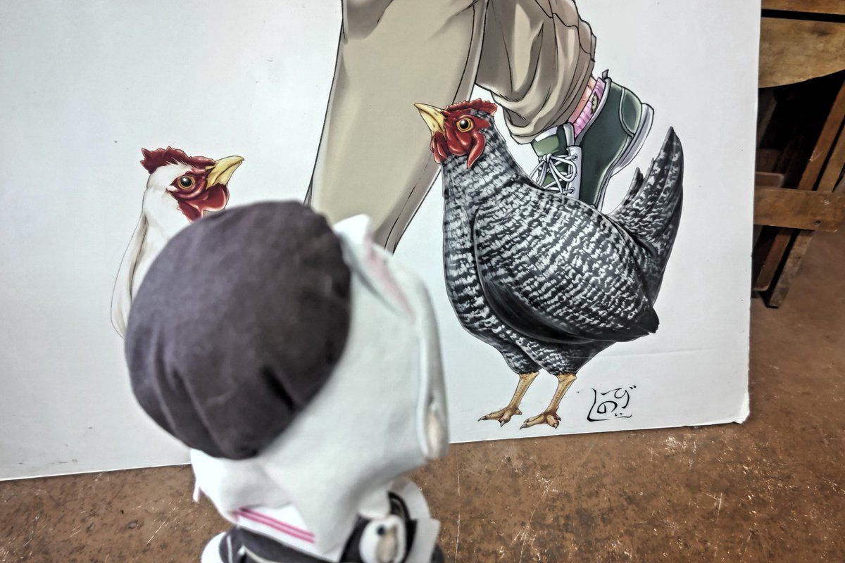 にわとりさん にわとりさんおはようございます。