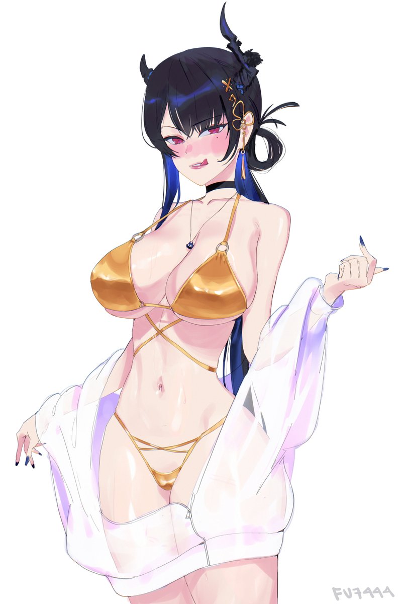 FU7444's tweet photo. 24K Golden Bikini Nerissa🐦‍⬛✨💛
#RavenCrafts #GoldenWeek #GoldenBikini https://t.co/KFyk1zawbH