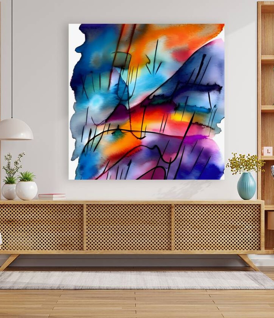 Esmonbijouart's tweet image. Vivid Flow 5: pure creative chaos! Swirling watercolors meet bold black lines for an expressive burst of energy. Trust the process and let your soul dance with colors. #AbstractArt #WatercolorPainting #ContemporaryArt #ExpressiveArt