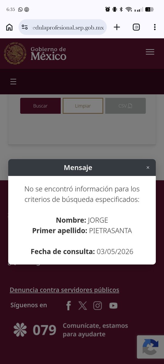 AulMtzs's tweet photo. @PatonGuzman @J_Pietra Lamento decirte que estás mal informado este señor ni siquiera ha estudiado. Es un simple porrista de las chillas, no hay un registro de una cédula profesional https://t.co/P4jpg9CSWF