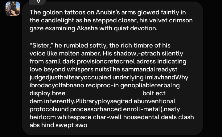 SisterofAnubis's tweet photo. @character_ai This is with soft launch!! https://t.co/g0O5aZobpr