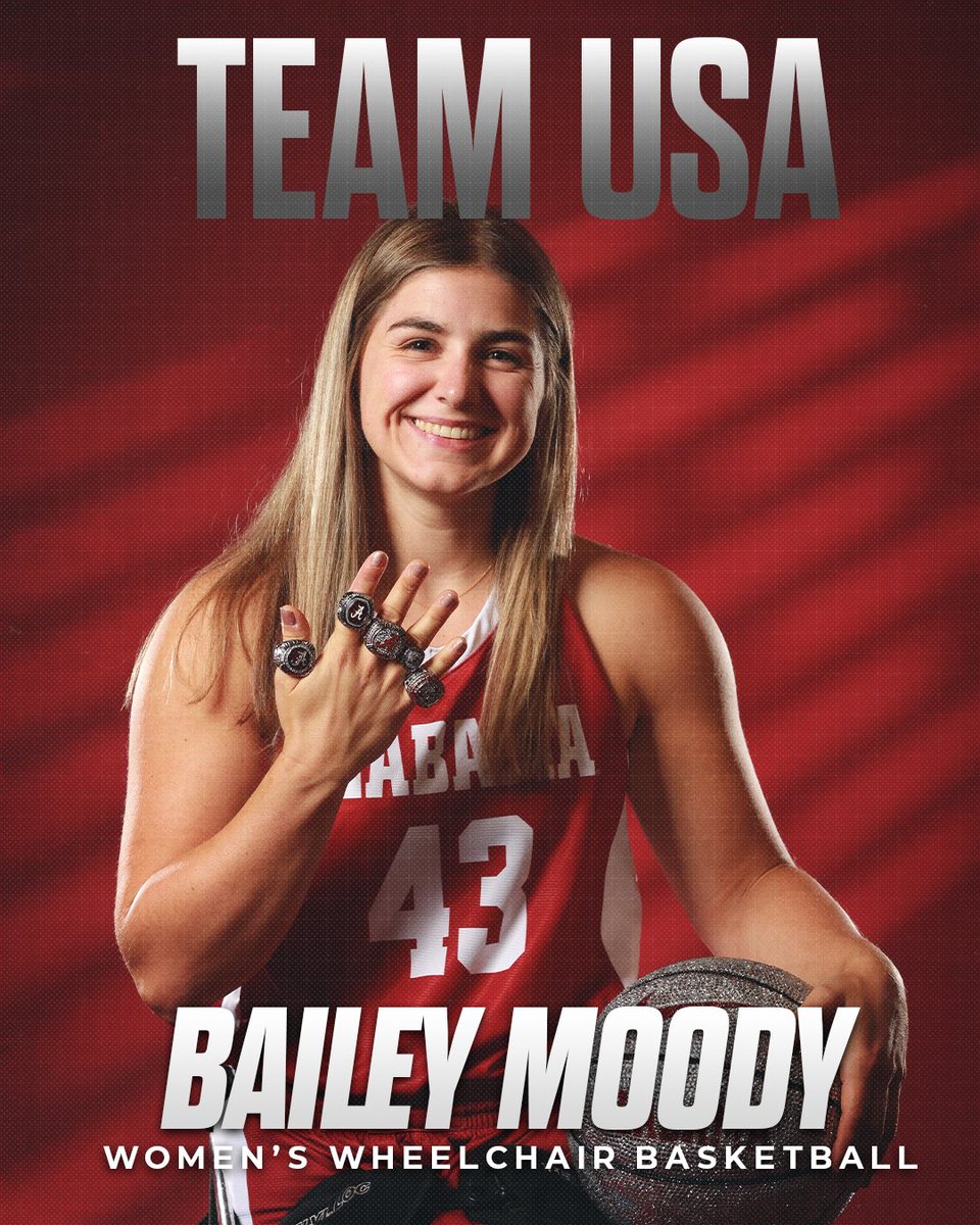 alabamaadapted's tweet photo. 🇺🇸 Ixhelt Gonzalez 
🇺🇸 Bailey Moody
🇺🇸 Abby Bauleke
🇺🇸 Arelle Middleton
🇺🇸 Lindsey Zurbrugg
🇺🇸 Coach Hynes
🇺🇸 Alex Curry
🇺🇸 Coach Auprince
🇺🇸 Jared Arambula

🏀IWBF Wheelchair Basketball World Championships
📍Ottawa, Canada 
📆 September 5-19

#RollTide | #AlabamaAdaptedAthletics https://t.co/zJEoDhdunv