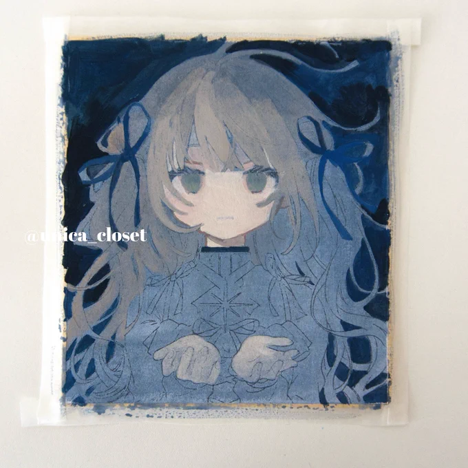 アクリルガッシュ楽しいよ
