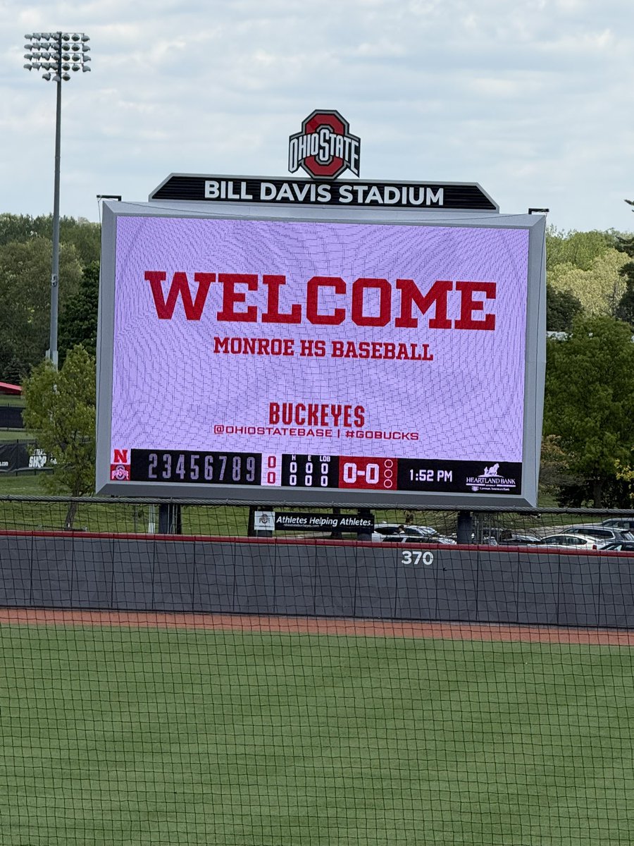 MonroeBaseball_'s tweet photo. Hornets had a great day supporting @AlexBemis2 and THE @OhioStateBASE ! https://t.co/waBuNE8ldb
