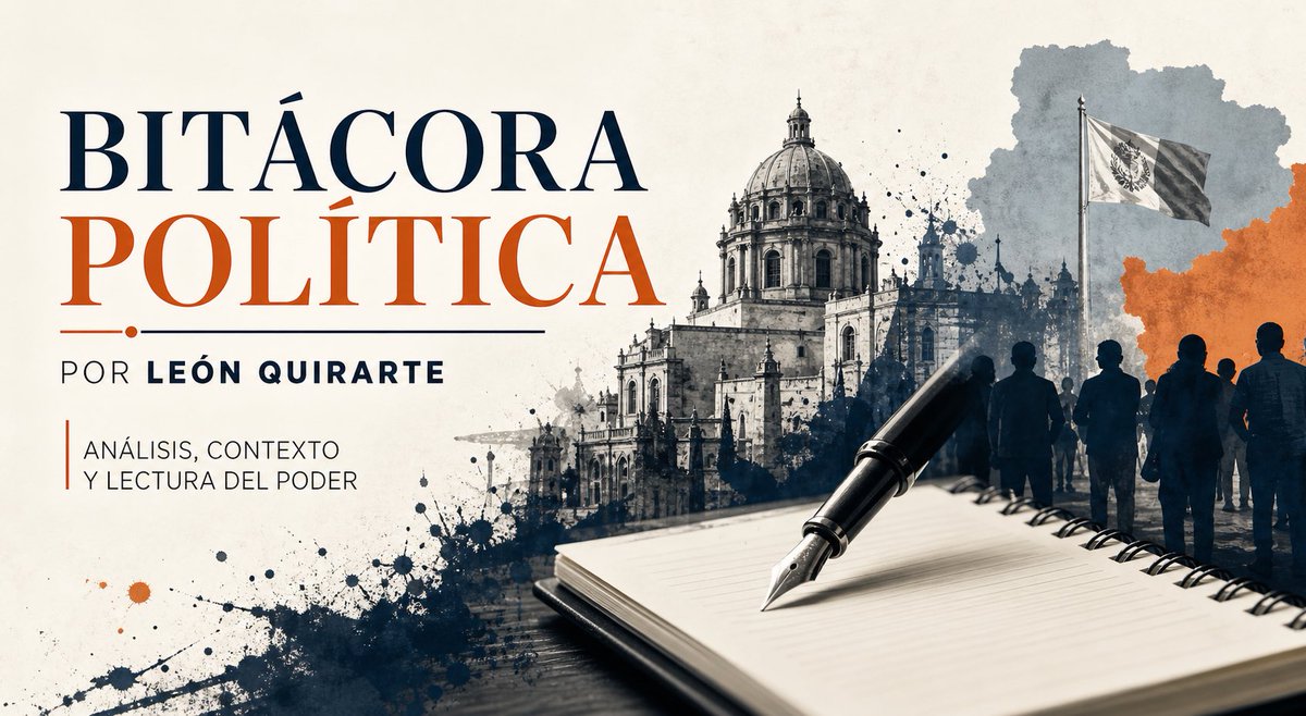 PRedesGto's tweet photo. 🔥 Se suma una nueva voz al análisis político en #Guanajuato

👏Le damos la bienvenida a León Quirarte con su columna Bitácora Política 🖊️📓

En su primera entrega, pone la lupa en una imagen que ya dice mucho: la foto del panismo donde ya no aparece Alejandra Gutiérrez. Ausencias, mensajes y reacomodos que marcan el momento político.

Lee la columna aquí 👉🔗https://t.co/XjJabsjlij