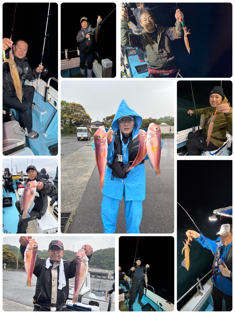 AY0006's tweet photo. おはようございます☺️

猛烈に時化てますね🌊
明日は落ちる見込みですが　朝は残りそうです。

今年は水温が低め　まだ子鯵も釣れない状況　白キスもまとまった釣果報告はない状況です。

船は剣先シーズン到来　甘鯛もポツポツ上がってます👍 https://t.co/qRpbh1kHsP