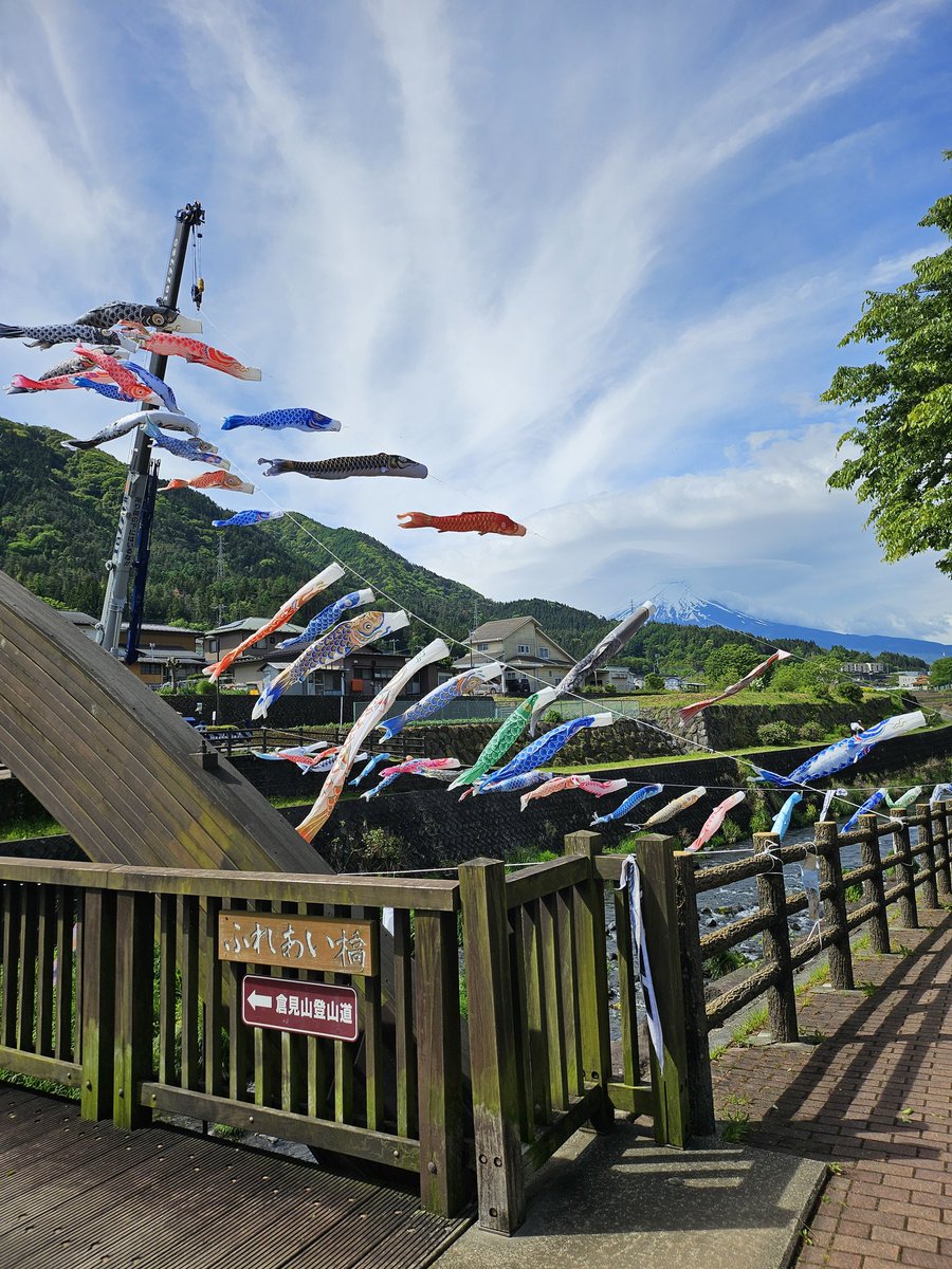 桂川公園で渓流づり。ニジマスが2匹釣れた。因みに5/10まで、ふれあい橋でシラス自工が鯉のぼりあげてる。
#桂川公園 #西桂町