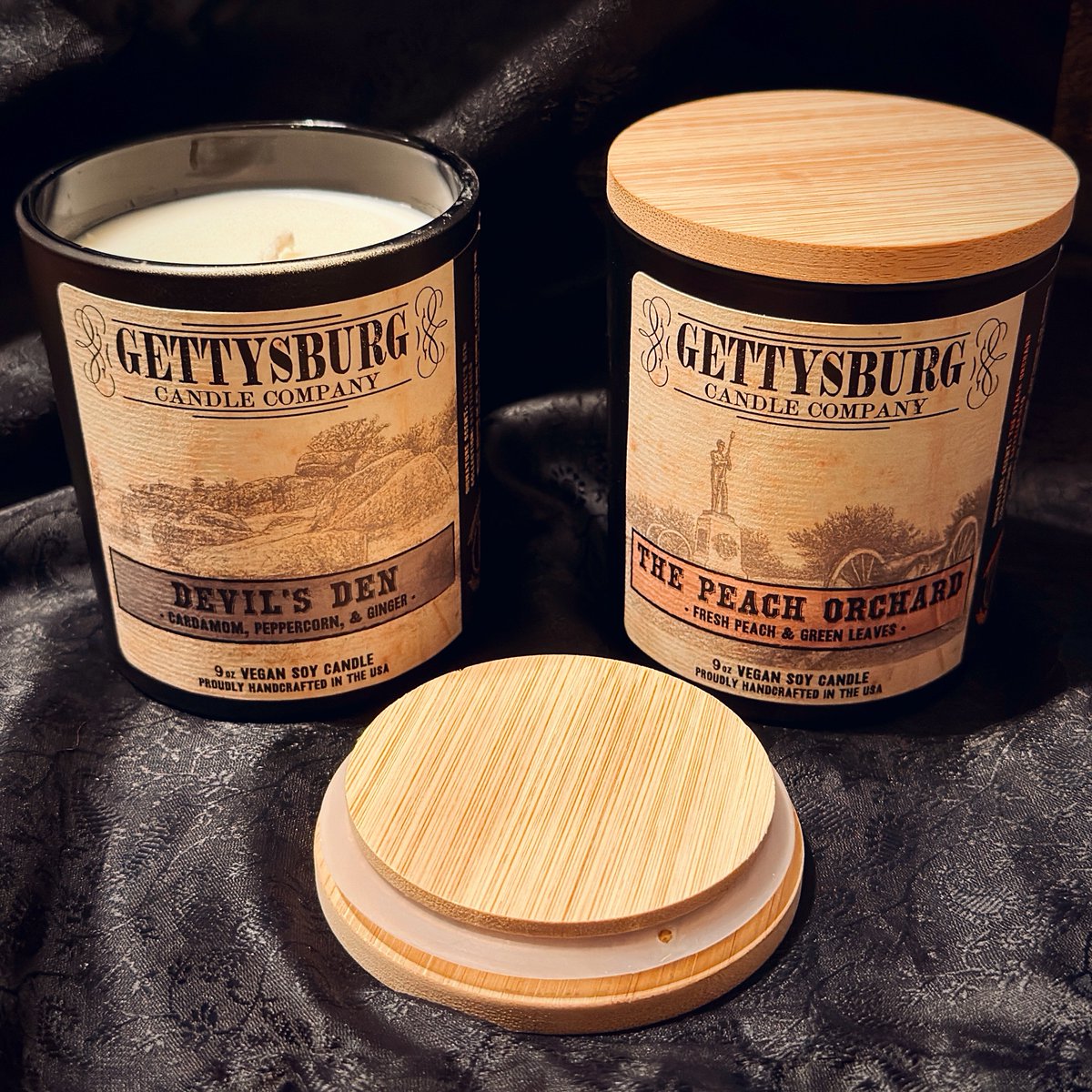 MelanieMoonlite's tweet photo. I just wanted to share that the #candles from Gettysburg Candle Company are sooo amazing! They’re 9 oz. vegan soy candles. The scents are strong and smell divine! Yes, they can ship to you if you’re not local. 👏🏻

📍 Pennsylvania 🕯️

#Witchy #History #Historic 
#CivilWar #Scents

CC: @Oddwhims @HorrorsHearts79 @rj_dreamer