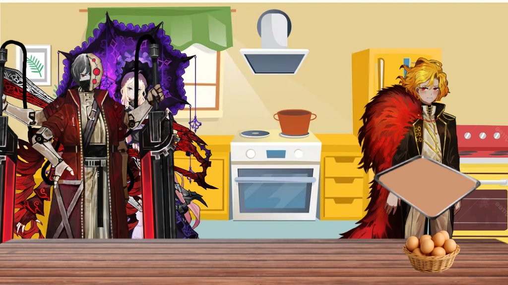 SegundaKindred's tweet image. "I guess he went to the bathroom."
"Well, now that the batter is done, we just have to take it to the oven."