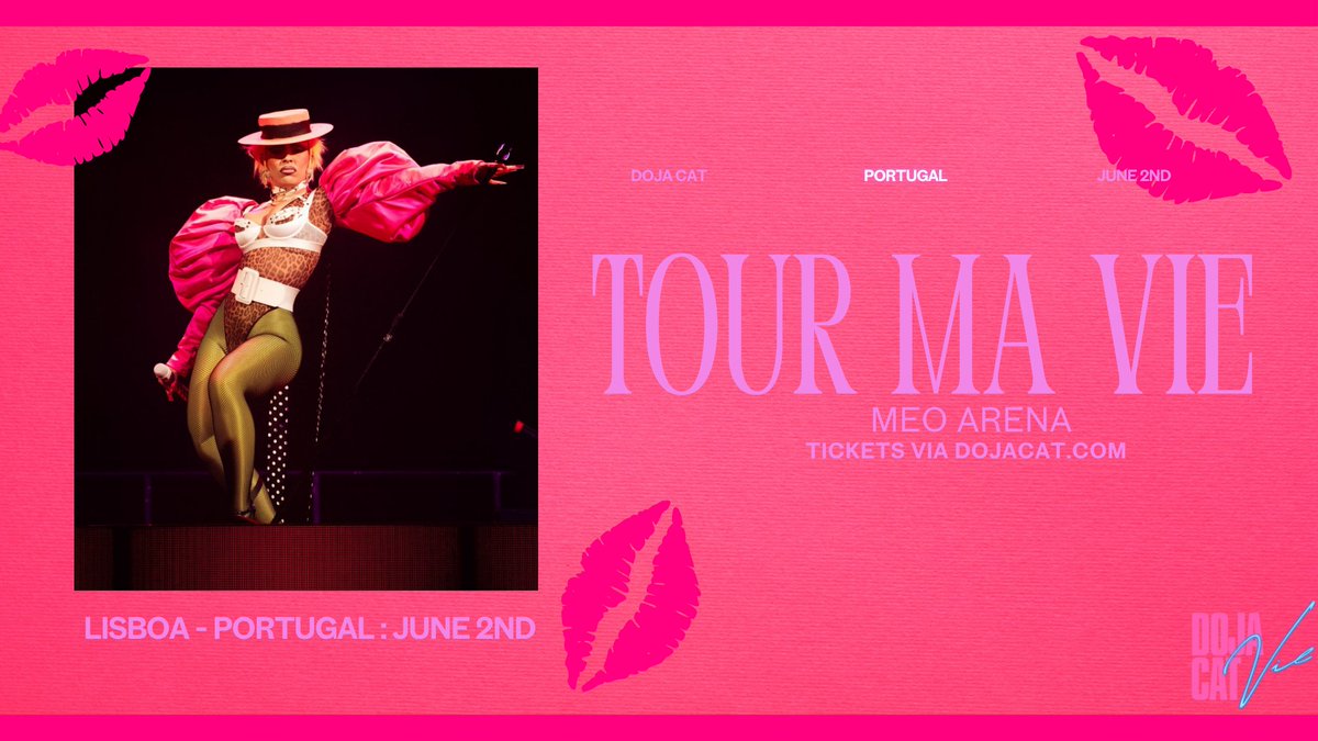 DojaOnStage's tweet photo. PORTUGAL!

There are just 2 weeks to go until @DojaCat brings her Tour Ma Vie to the MEO Arena in Lisboa!

Get your tickets via https://t.co/zCJoKwUeZ2 or @Ticketmaster and we will see you there!!! https://t.co/mnZmCT28Iz