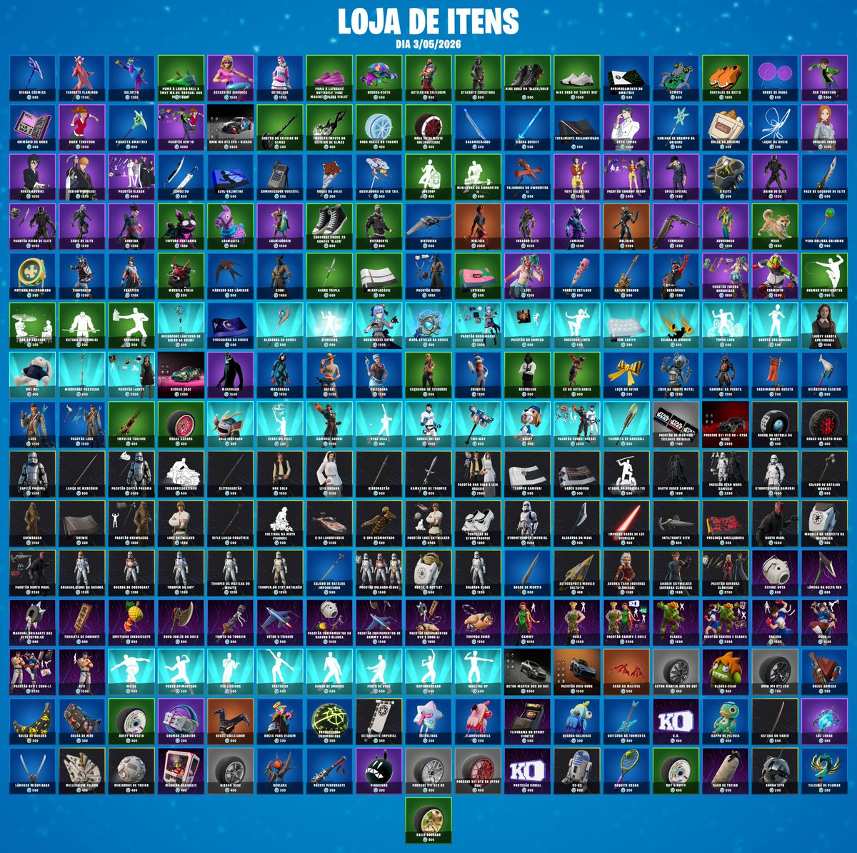 zFortss's tweet image. 📦Loja de Ítens • 04/05/26 #Fortnite 
Alerta de missões Salve o Mundo: 0 V-Bucks

Use o meu code "zFortss" em suas comprinhas, isso me ajuda muito! #EpicPartner