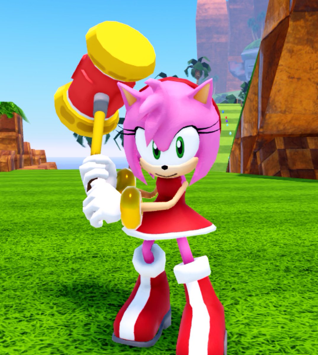 Amy's new Emote in Sonic Speed Simulator has her finally wield her Piko Piko Hammer in game. When used with Adventure Amy, she grabs the Long Hammer instead. Alongside this, Adventure Amy Amy's new Emote in Sonic Speed Simulator has her finally wield her Piko Piko Hammer in game. When used with Adventure Amy, she grabs the Long Hammer instead. Alongside this, Adventure Amy