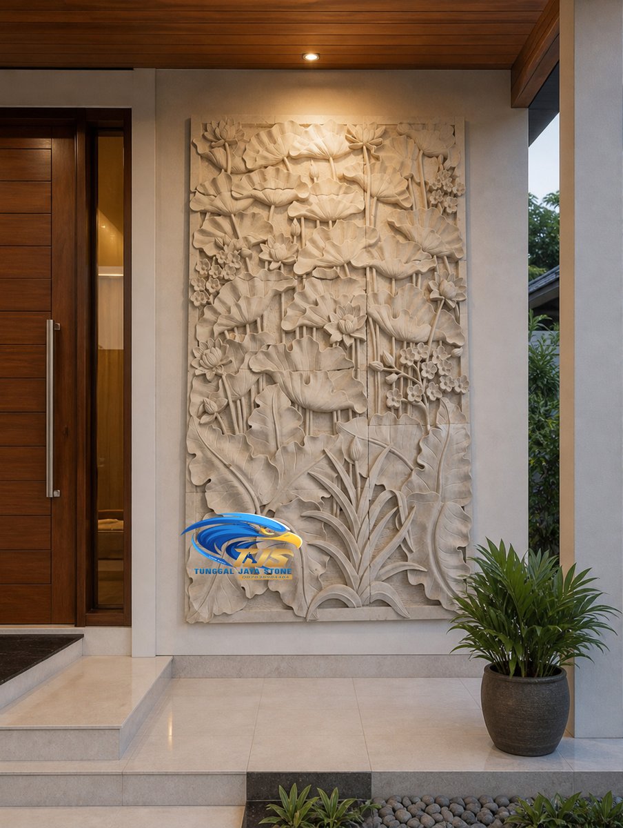batualamTJS's tweet image. Batu alam hiasan dinding teras motif bunga teratai hiasan rumah terbaik trend tahun ini produk tunggaljayastone
#batualam #ornamen #relief #ukiran #hiasandinding