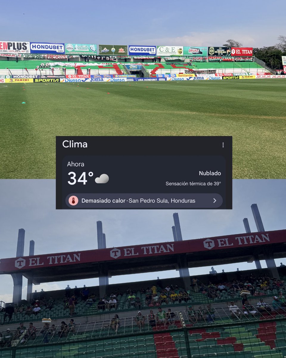 El partido MÁS CALUROSO del año 🥵🏟️

Terrible SOLAZO en el Yankel. Insoportable calor para el Marathón - Real España en el inicio de las Triangulares.
