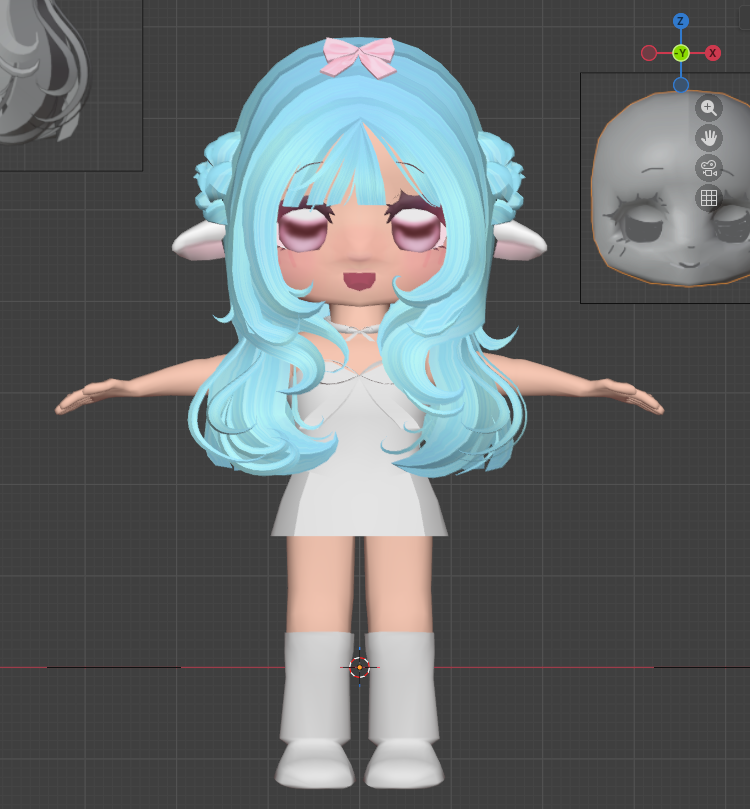 bwonked's tweet photo. wow i do not wanna model clothing or rig or make actual hair for this https://t.co/9t1IMQPm9p