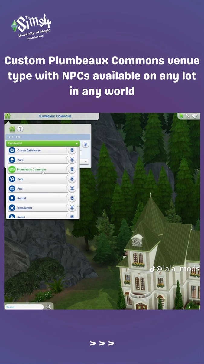 nanamilksims's tweet photo. lalamods has returned from their hiatus with a relaunch for their Plumbeaux university of magic mod. so your spellcasters can go to school and study magic. https://t.co/HWNeiXsngx