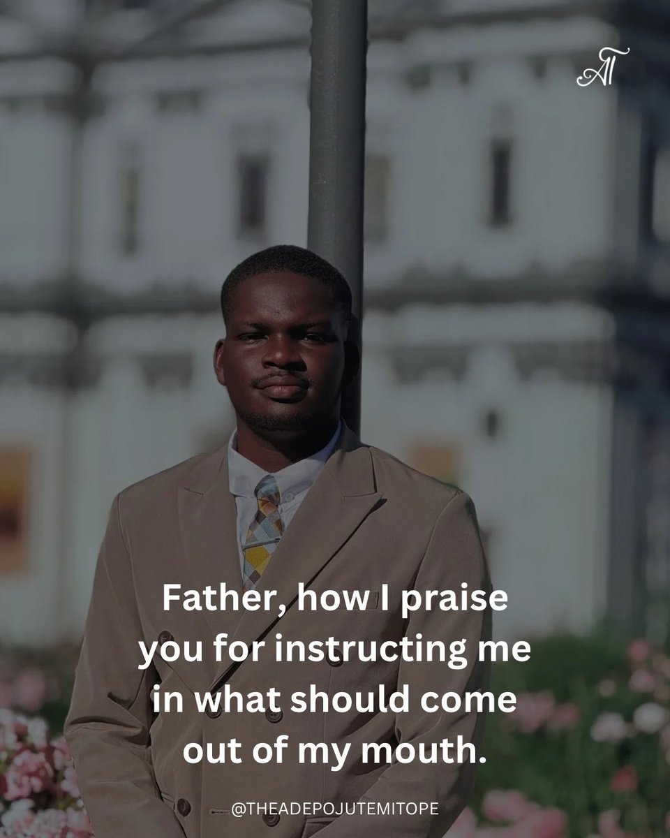 TemitopAdepoju's tweet image. Thank you for warning me that when I complain or criticize that those are foul and polluting words and totally unwholesome and worthless talk. I praise you that my every word can be used to glorify you at all times!

#declarations #confessions #explore #fyp