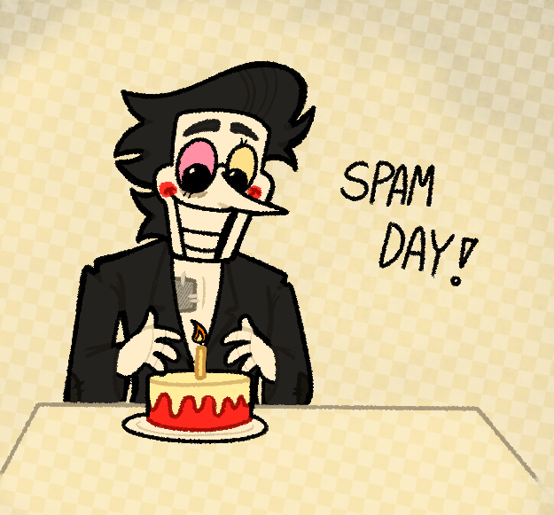 readykk's tweet photo. YAY SPAM BIRTHDAY!!! #spamton https://t.co/PIalcfYsGs